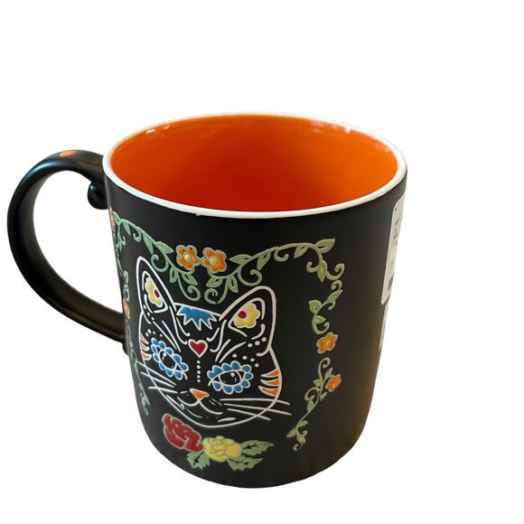 ELI + ANA 2022 Coffee Mug 21 oz Dia De Los Muertos Charlie Day Of The Dead Cat - Picture 6 of 15